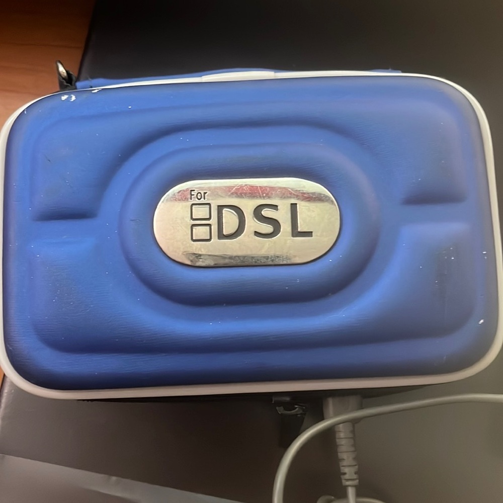 Nintendo DSL with Blue Case, Charger, and Two Games!